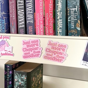 Just one more chapter and then another fridge magnet  | tbr cart magnets | booklover | items for readers | bookish things
