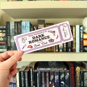 Club de lectura de romance oscuro | Admite una entrada | Picante | ¿Quién te hizo esto? | Amante de los libros | Cosas para lectores | Cosas de libros | Marcapáginas bonito