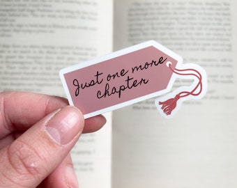 Solo un altro capitolo adesivo | amante dei libri | adesivi per lettori | adesivo a tema libri | cose da libri