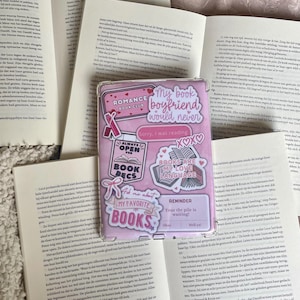 Inserto para Kindle | Estética rosa femenina | Descarga instantánea | Paperwhite Oasis Basic Fire 7" | Para amantes de los libros