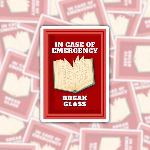 Break in Case of Emergency Stickers - Il 600x600.4978750584 Lh27 