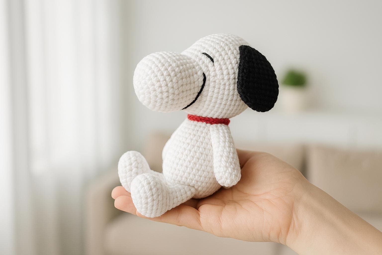 Easy Snoopy Crochet Pattern for Beginners