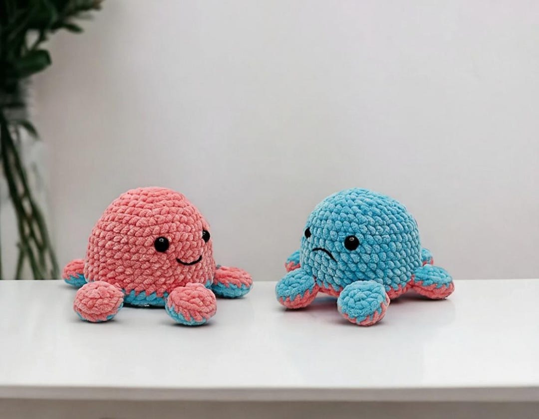Reversible Octopus Crochet Pattern: Amigurumi Plush Toy (PDF) - Etsy