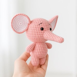 Elephant Amigurumi Crochet Pattern, Cute Baby Toy PDF, Soft Plush Elephant, Nursery Decor, DIY Gift Idea, Instant Download