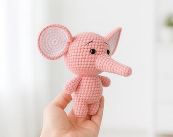 Haakpatroon amigurumi olifant: kraamcadeau (pdf-tutorial)