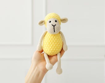 Crochet Sheep Amigurumi Pattern: Plush Lamb Toy DIY (PDF)
