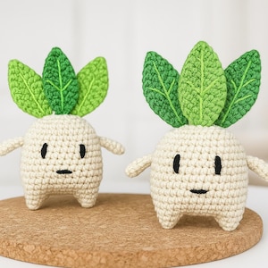 Kawaii Crochet Vegetable Plushie Pattern: Easy Amigurumi Plant Doll (PDF)