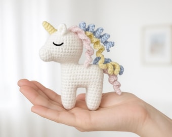 Unicorn Amigurumi Crochet Pattern: Pastel Kawaii Plush Toy (PDF)