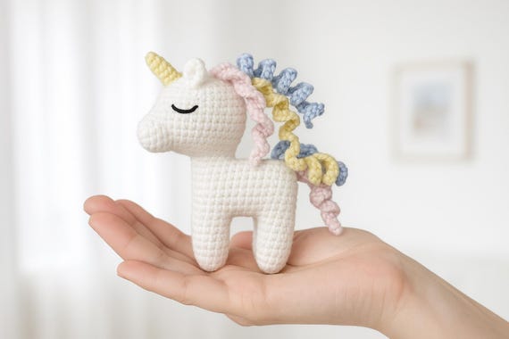 Unicorn Amigurumi Crochet Pattern: Pastel Kawaii Plush Toy (PDF)