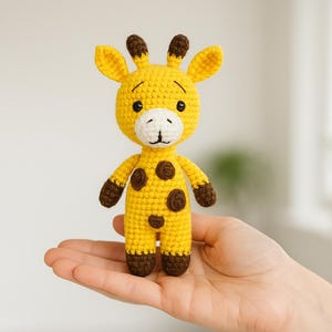 Crochet Giraffe PDF Pattern, Amigurumi Jungle Animal Toy Tutorial, Stuffed Plush Soft Toy DIY, Cute Handmade Baby Gift Idea