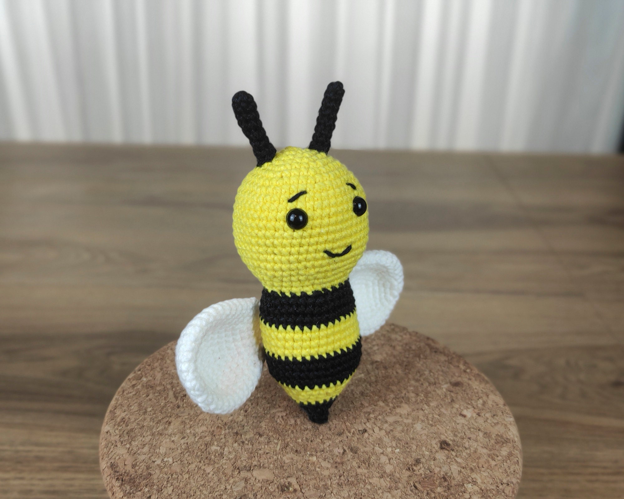 Bee Crochet Pattern: Easy Amigurumi Bumblebee Toy, PDF Tutorial for ...