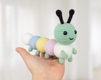 Caterpillar Amigurumi Crochet Pattern, Bug Plush Toy (PDF Pattern)