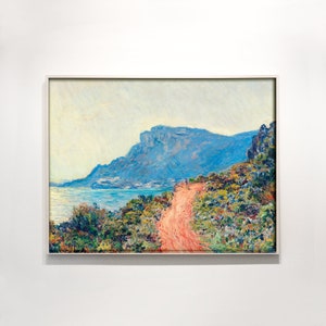 Coastal Landscape Printable - Monet Print - Seascape Printable Wall Art - Ocean Landscape Print - Monet Impressionist Oil Painting Print