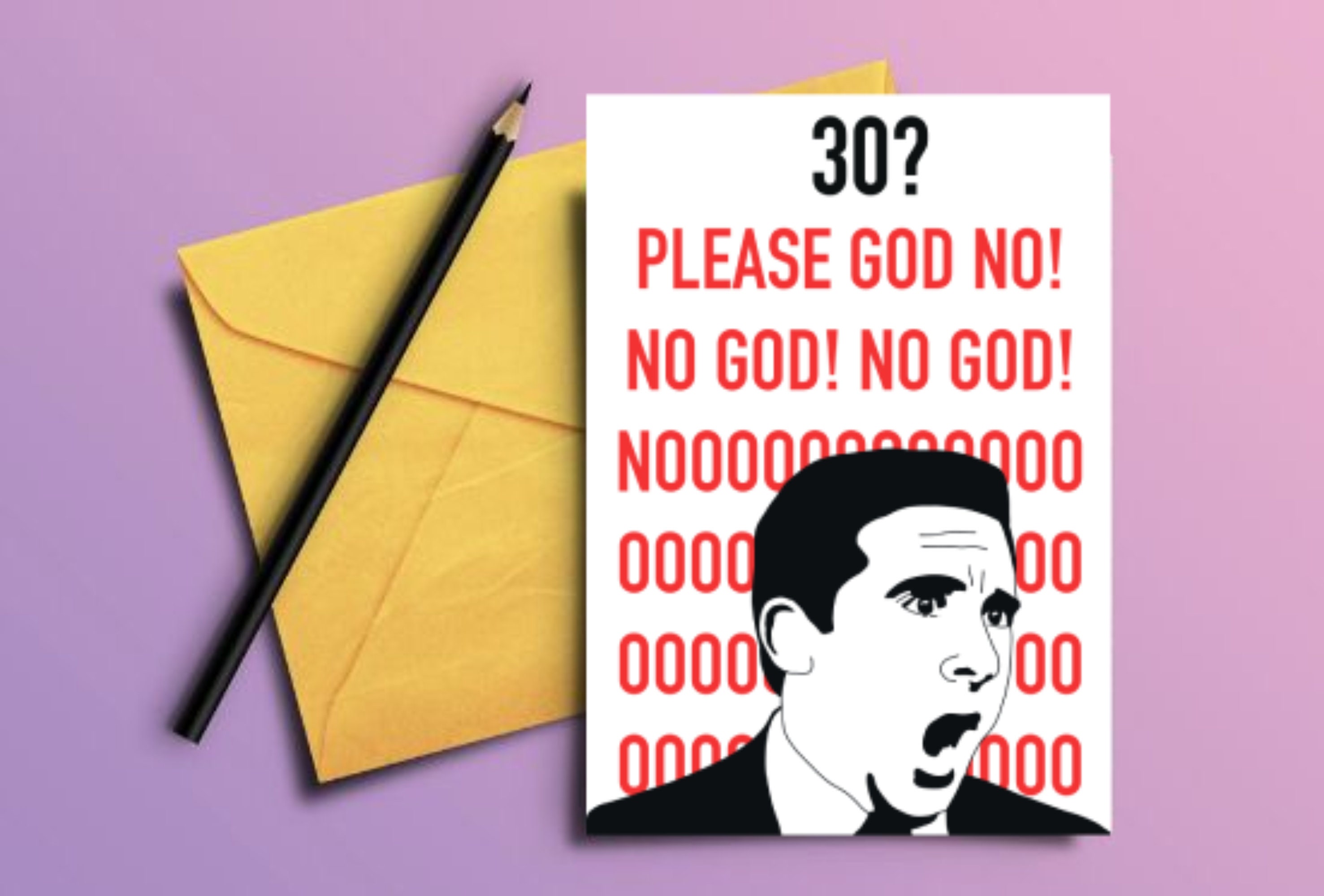 Instant Download Michael Scott 30th Birthday Card//printable, Last ...