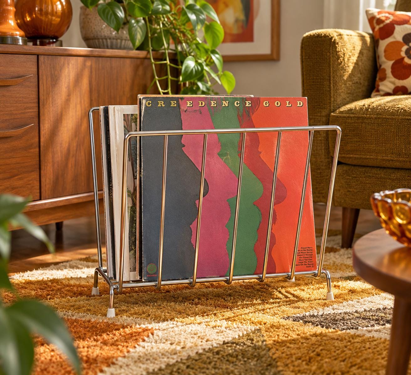 70s Records Rack - Etsy
