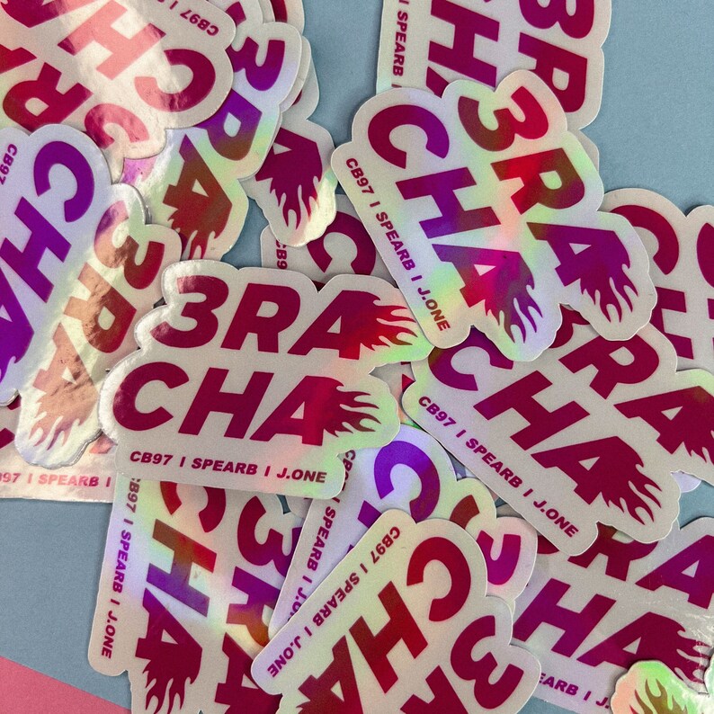 Stray Kids 3RACHA Holographic Logo Sticker - Etsy