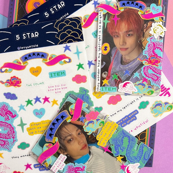 Stray Kids 5-STAR Toploader Deco Sticker Sheet S-CLASS