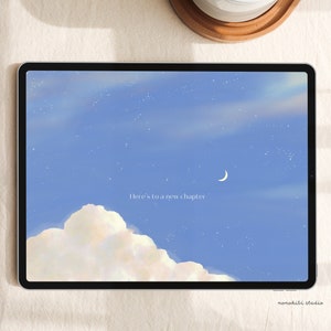 iPad-achtergrond Dreamy Sky Affirmation | direct downloaden