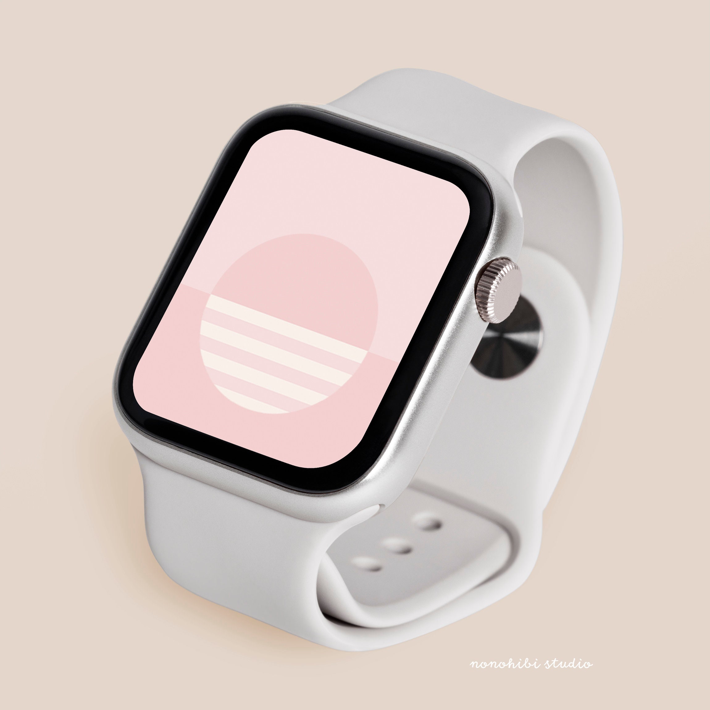 Pink Abstract Art Smart Watch Face | Instant Download - Etsy