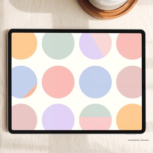Playful Geometric iPad Wallpaper| instant download