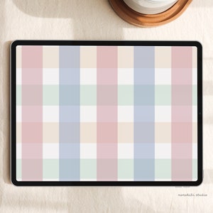 Sfondo minimalista Vichy per iPad / download istantaneo