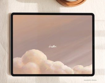 穏やかな雲の風景 iPad 壁紙 | すぐにダウンロード