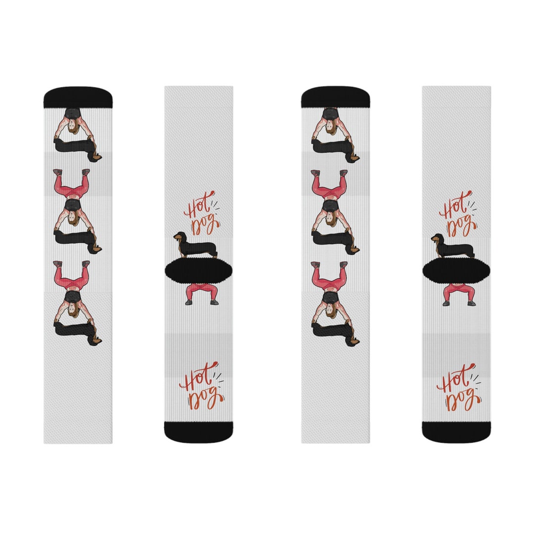 Dachsund Socks, Funny Crossfit Socks, Lifting Socks, Dog Lovers, Hot