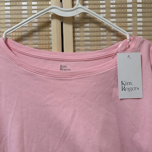 New pink size XL Kim Rogers long sleeve tee shirt.