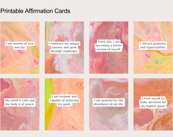 50 cartes d'affirmation pour la positivité et la pleine conscience au quotidien