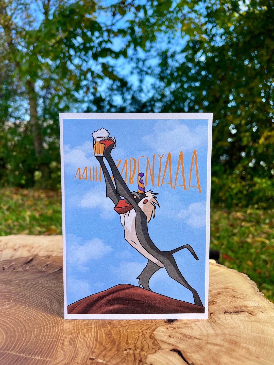 Beer King Karte, Rafiki Karte, Bier Grusskarte, Walt Disney Etsy Schweiz