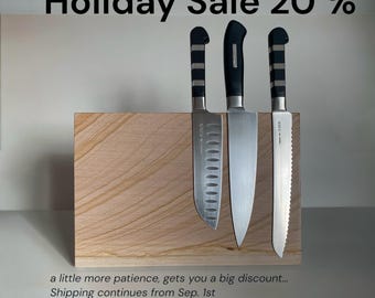 Sandstone Magnetic Knife Block