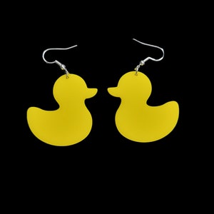 Yellow Duck earrings! Rubber Duck, ducky