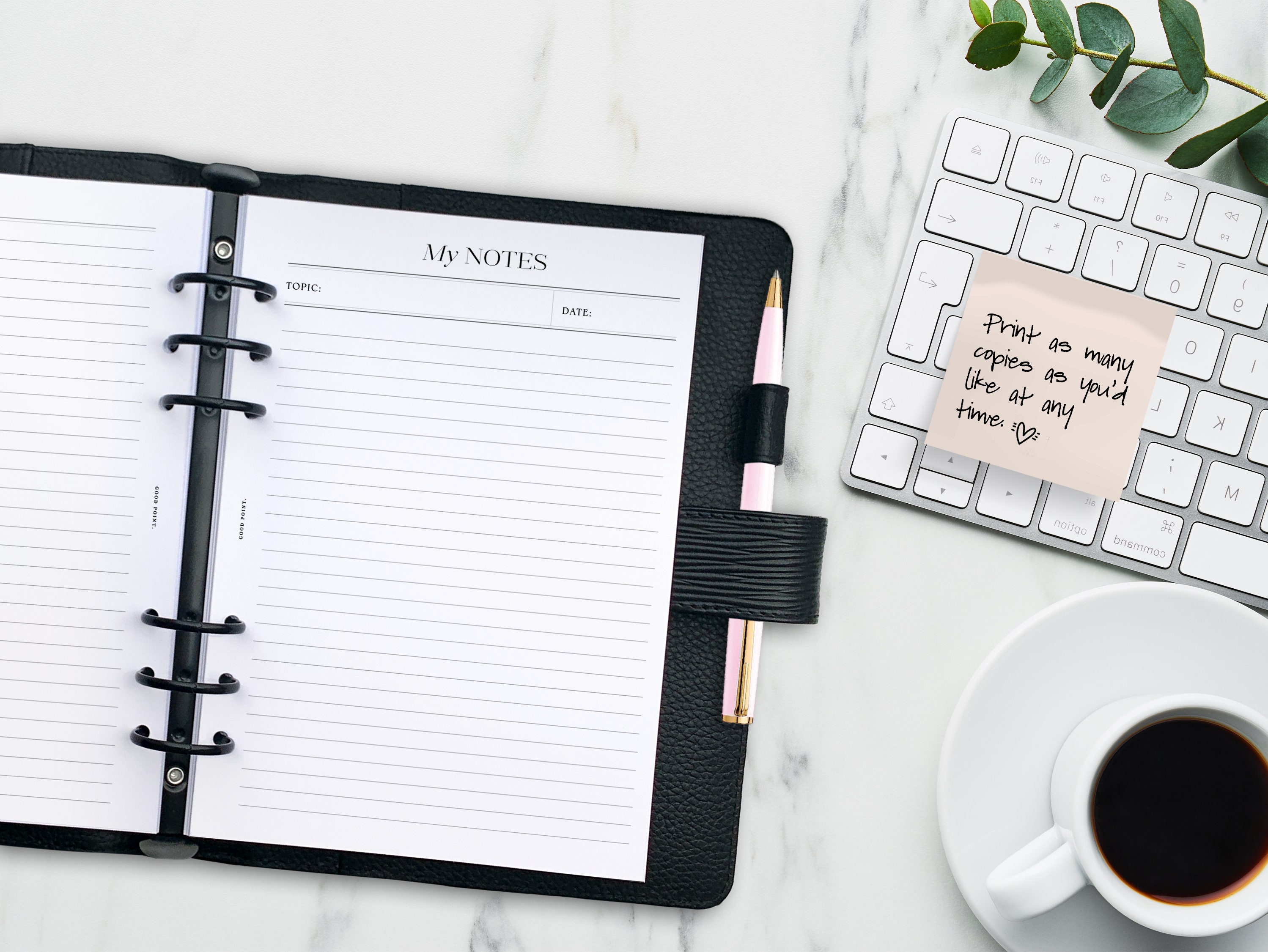Printable Notes Paper Dot Grid Paper Lined Paper Graph Paper Notebook ...