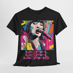 Karen O -Yeaahhhhh - Pop Art inspiriertes Fan Art T-Shirt - Musik T-Shirt - Geschenk für Musikliebhaber