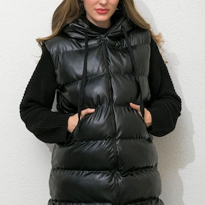 long down vests women's