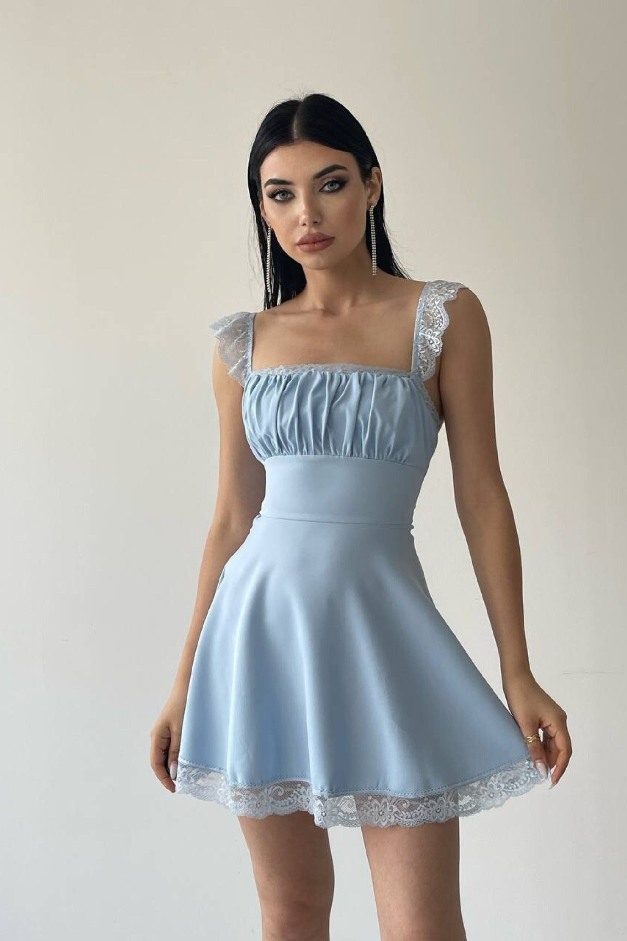 naomi belfort blue dress Blue Naomi Belfort Dress Homecoming Dress  Hoprom