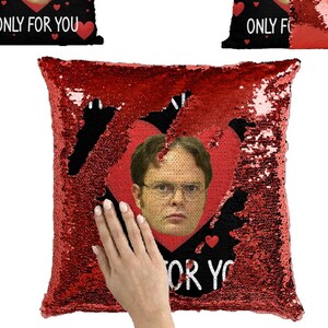 Dwight schrute pillow sequin sales
