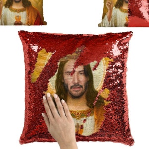 Keanu reeves sequin pillow cheap