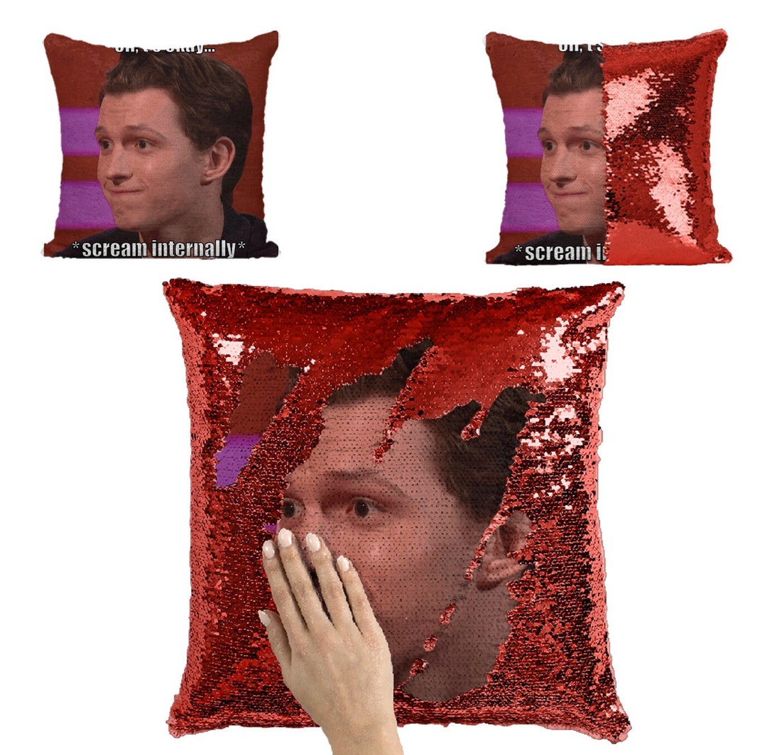Tom Holland Sequin Pillow Tom Holland Home Decor Tom Holland Etsy