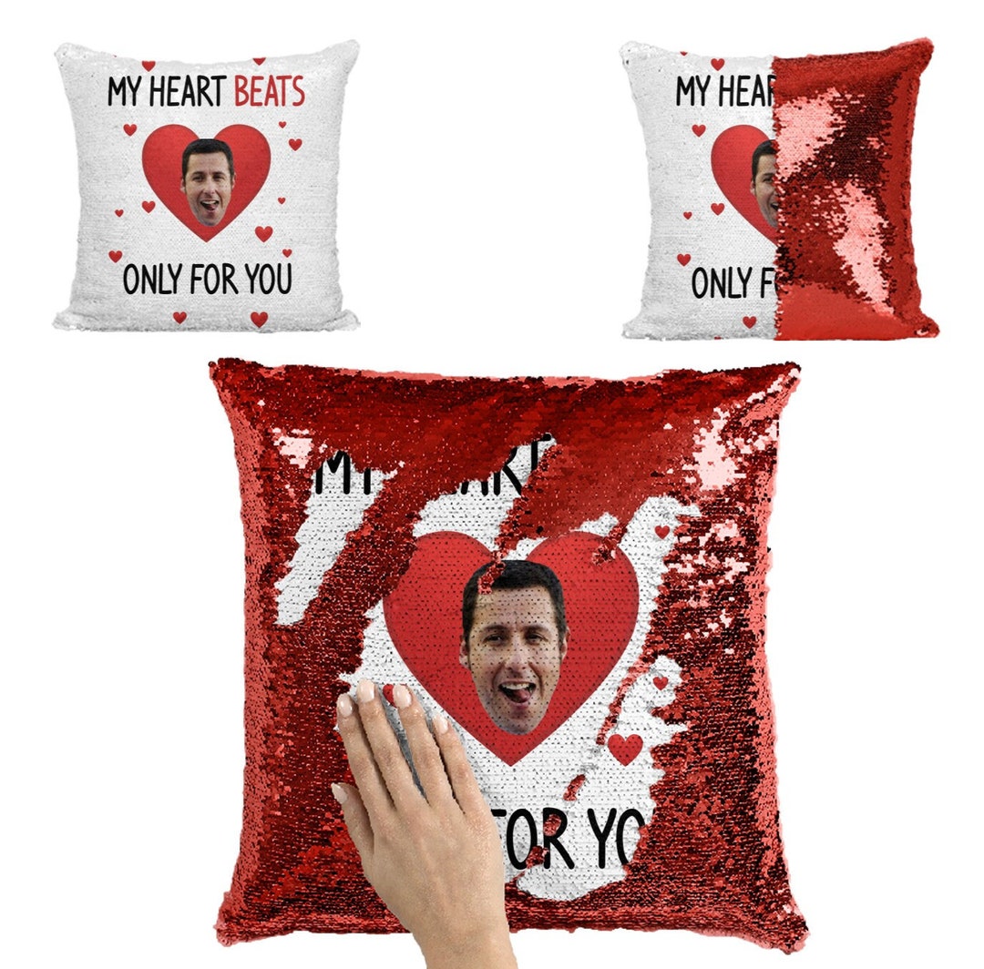adam-sandler-sequin-pillow-adam-sandler-home-decor-adam-etsy