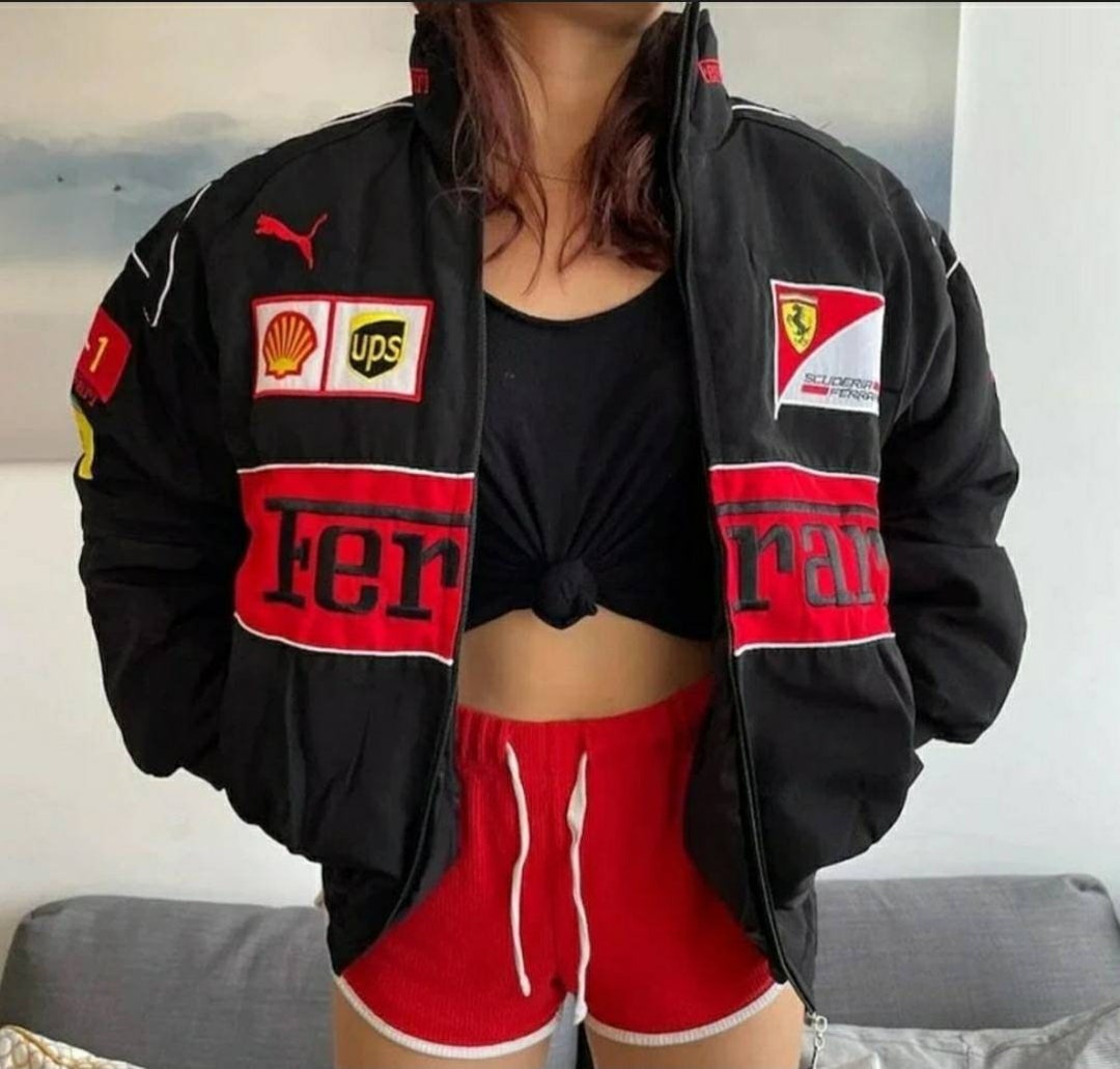 Formula 1 Jacket Racing Vintage Style Streetwear Ferrari Team - Etsy