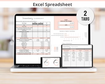 Semplice foglio di calcolo Excel per il monitoraggio dell'inventario, monitoraggio delle entrate e delle uscite di magazzino in Excel, foglio di calcolo Excel per il monitoraggio delle scorte, modello di inventario
