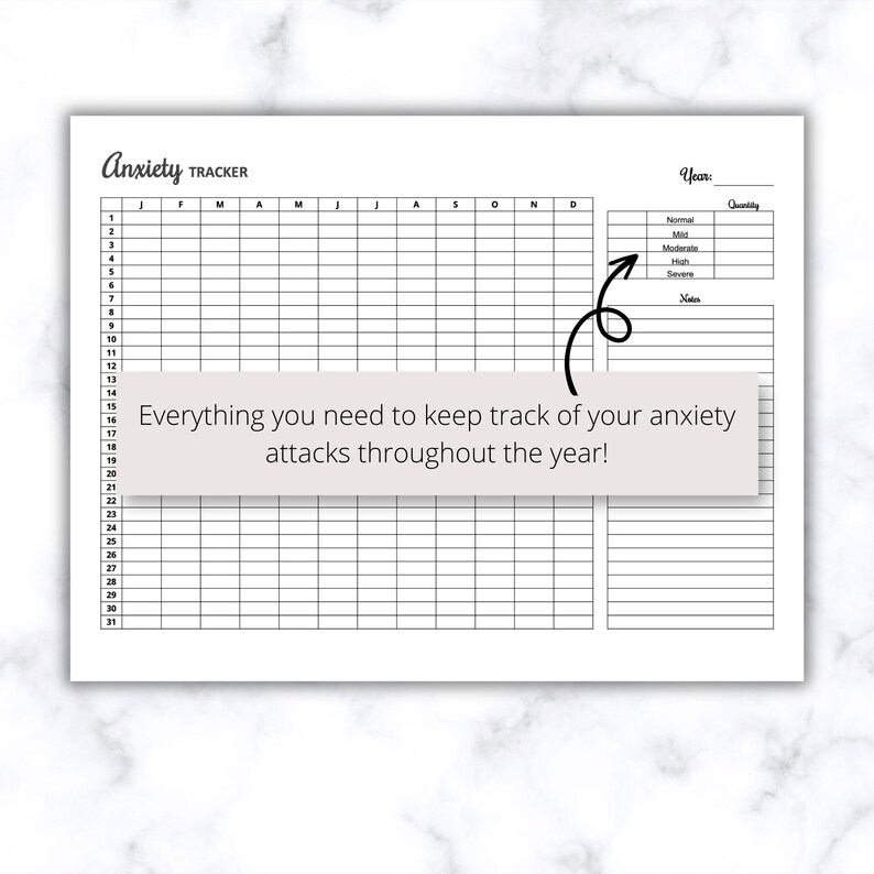 Anxiety Tracker Printable Pdf Anxiety Attack Tracker Anxiety Log Anxiety Tracker Printable Pdf Anxiety Attack Tracker Anxiety Log