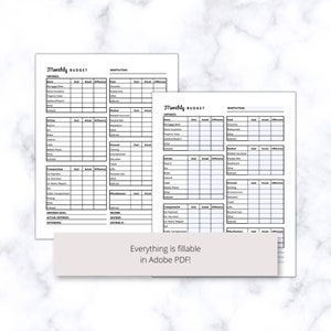 monthly budget tracker