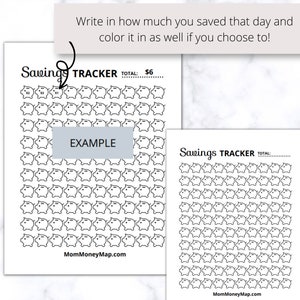 Savings Tracker Printable PDF, Piggy Bank Savings Chart, Weekly Savings ...