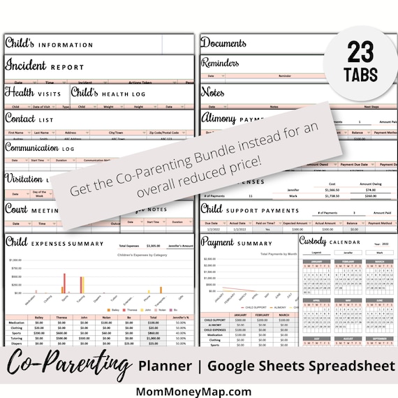 Co-parenting Calendar Google Sheets Spreadsheet, Co Parenting Calendar, Child  Custody Calendar, Custody Schedule, Digital Shared Calendar - Etsy