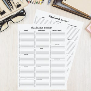 newborn checklist