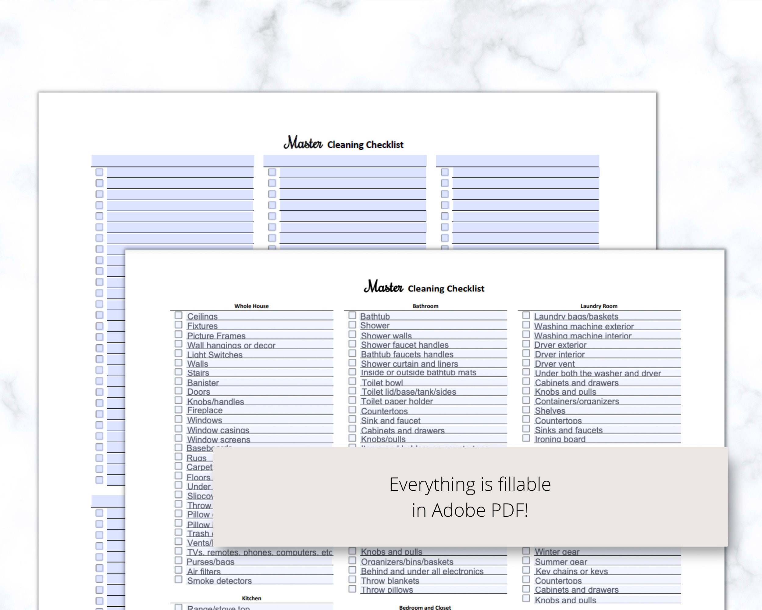 Master Cleaning List Printable PDF Cleaning Checklist For Etsy Master cleaning list printable pdf cleaning checklist for etsy