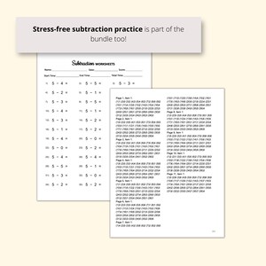basic math operations worksheet bundle for homeschool parents