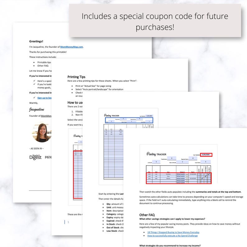 pantry inventory pdf template
